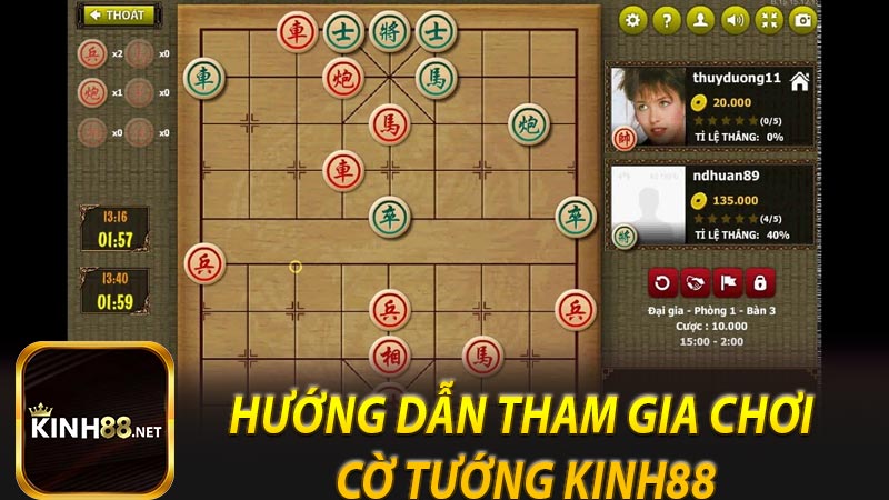 Hướng dẫn tham gia chơi cờ tướng KINH88